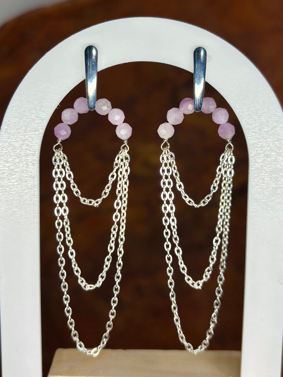 Aphrodite oorbellen zilver