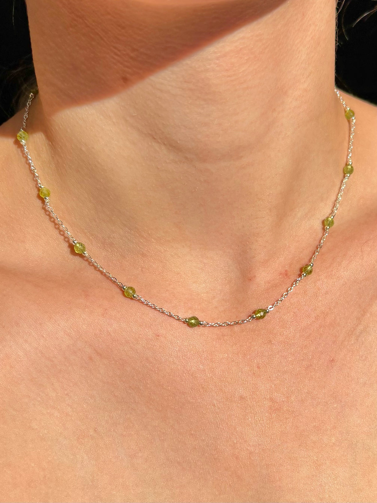 Aurora ketting zilver