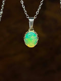 Magnolia ketting zilver
