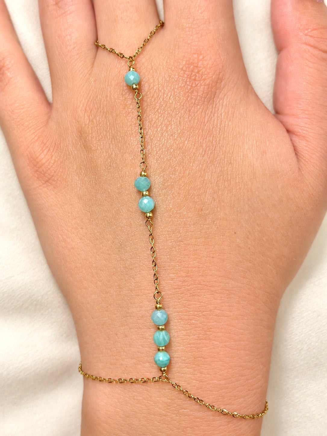 Diana hand chain goud